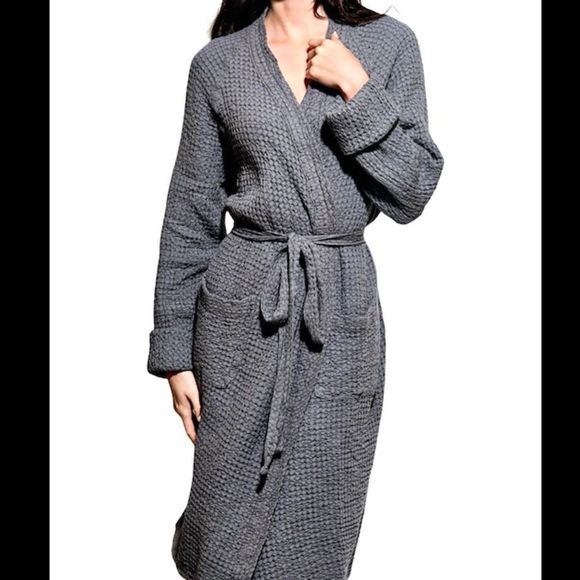 SNOWE Unisex Cotton Waffle Robe M - Picture 1 of 9